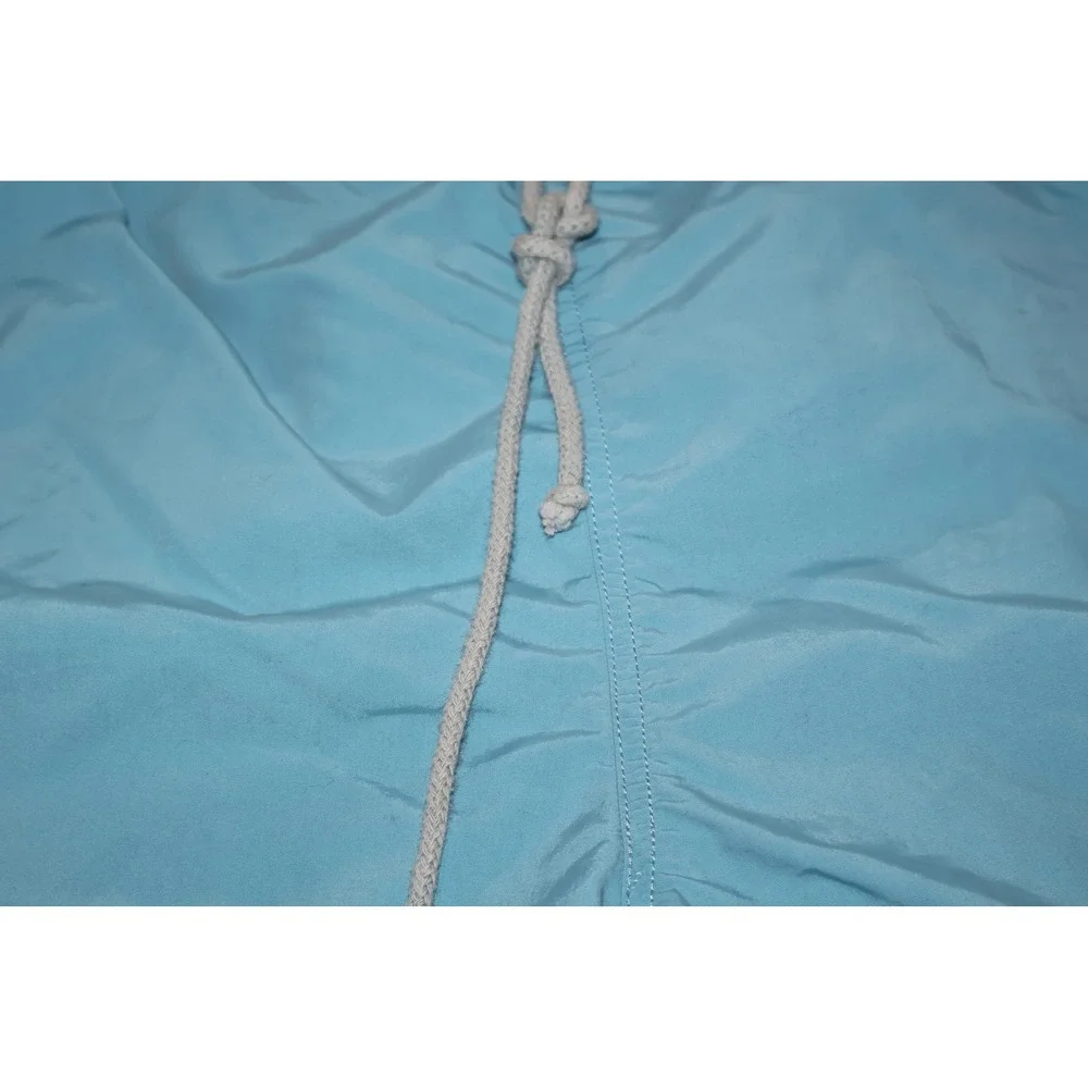 Lacoste Swim Shorts Mens XL Blue Embroidered Logo Mesh Lined Drawstring